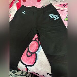 Body By Raven Black and Tiffany Blue Sweatpants. Medium